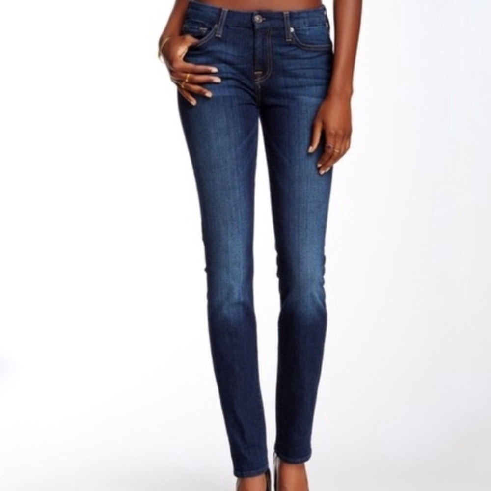 7 FOR ALL MANKIND • Dark Wash "Roxanne" Jeans